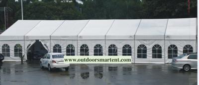 China Fire Resistant 10x30 White Party Tent Gazebo Canopy With Sidewalls PVC Wedding H6XW7XL50M for sale