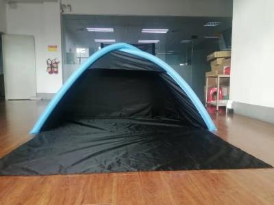China Black Polyester 190T 2 Man Inflatable Beach Tent Blow Up Beach Tent for sale
