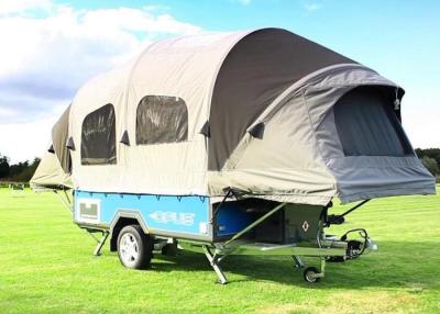 China 6X2X1M Outdoor Roof Top Tent Polyester Canvas Inflatable TPU Tube Frame Camper Trailer Tent for sale