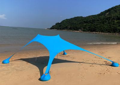 China Blue Leica Polyester Pop Up Beach Sun Shade Tent Uv Protection 210X210X170CM for sale