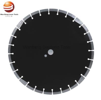 China 350mm Laser Welded Asphalt Cutting Blades With Protective Segment for sale