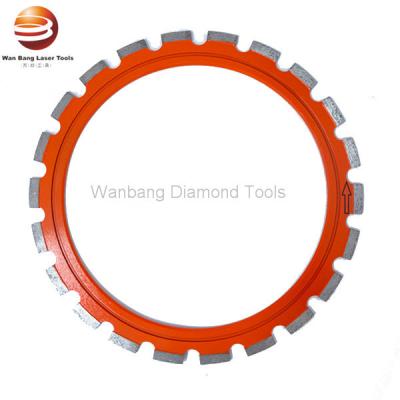 China 350mm 500mm Flat Segments Diamond Ring Saw Blades for Husqvana Ring Saw for sale