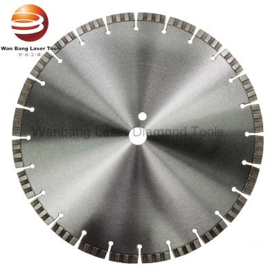 China 12/14/16 inch Laser Welded Diamond Blade With Array Pattern Turbo Segments for reinforced concrete for sale