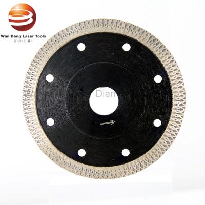 China X Turbo 125mm Hot Pressed Diamond Cutting Wheel for Cutting Ceramic Tiles Glass Brick for sale