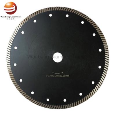 China 230mm Continuous Turbo Hot Pressed Sintered Diamond Saw Blades for sale