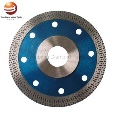 Chine 125mm Turbo continu aggloméré pressé chaud Diamond Cutting Disks With Flange à vendre