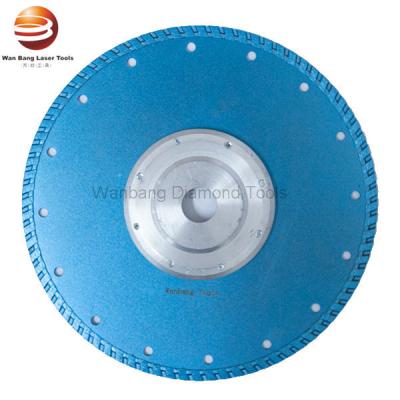 China 230mm Hot Pressed Sintered Continuous Turbo Saw Blade With Flange for sale