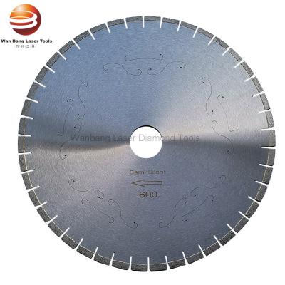 China ISO High Frequency Welded Diamond Saw Blade Semi Silent 600mm For Granite for sale