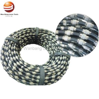 China Durable Diamond Wire Saw Rope 8.5mm 33Beads/M For Concrete Sawing for sale