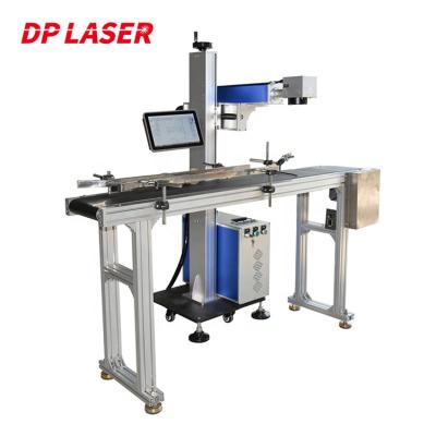 China Water Bottle Flying Laser Marking Machine 30W 50W 100W For PVC PP PPR PE Pipe for sale