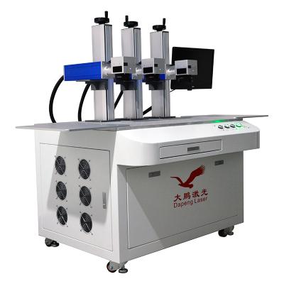 China Three Head 20W Fiber Laser Engraver , Multipurpose Laser Marking Equipment en venta