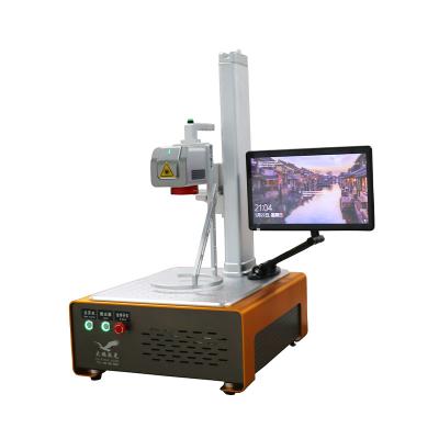 China Duurzame Vezel Mini Lasermarkeermachine Multifunctionele Handheld Te koop