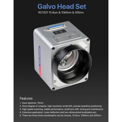 China Stable Industrial Galvo Scanner Head , Multipurpose Fiber Laser Galvo Head for sale