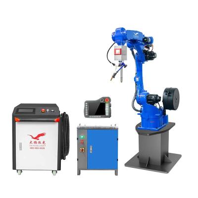 Cina Robot Laser Welding Machine 2kw fiber laser Raycus weld aluminum stainless steel in vendita