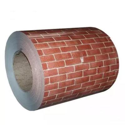China A grão do tijolo Pré-pintado galvanizou bobina revestida da cor do rolo de aço 600mm à venda