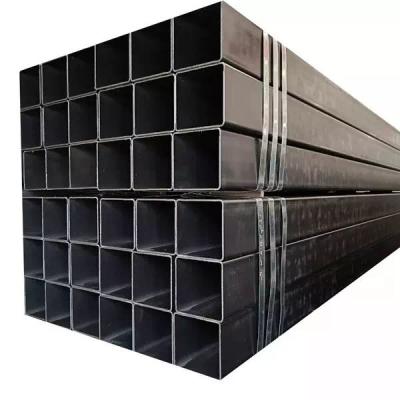 China Thickness 0.6 - 25Mm Black Iron Square Tube 50x50 Steel Box Section Seamless for sale
