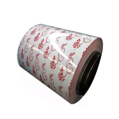 China Printed Flower Pattern Prepainted Galvanized Steel Coil for sale