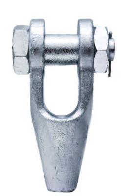Китай Galvanized 8mm Wire Rope End Stop Open Spelter Sockets With Cotter Pin SOA-08 продается