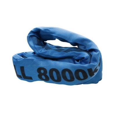 China 8T Polyester Round Sling , 1.7 Meter Endless Blue Round Sling for sale