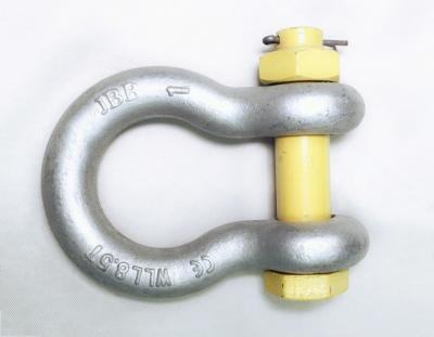 China 1 Inch WLL 8.5 Tonne Alloy Steel Safety Pin Shackle for sale