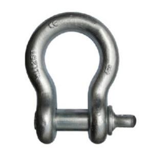China 1.25 Inch WLL 12 Tonne Wide Body Shackles , Safety Pin Bow Shackle for sale