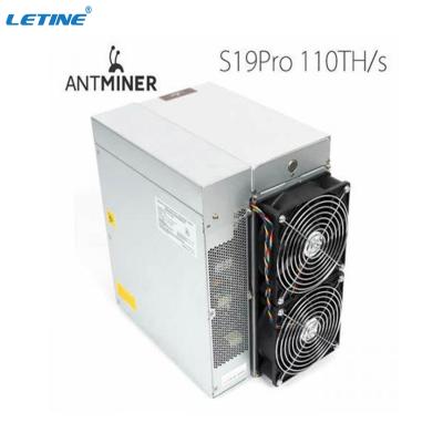 China CE Blockchain Miners Antminer S19 Pro 110th S Btcoin Mining Machine for sale