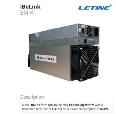 China Moeda branca de Kadena KDA da mineração de Ethernet Interface For do mineiro do iBeLink de BM-K1 74db 12V à venda