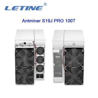 China Bitmain Asic Antminer S19J PRO 100T 3050W SHA-256 algorithm Bitcoin Mining Machine hashrate of 100Th/s Miner for sale