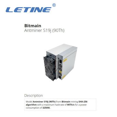 China Bitmain Asic Antminer S19J 90T 3100W für Bergmann S19J PRO- 104T S19 PRO-110T Ant Miner BTC Bitcoin zu verkaufen