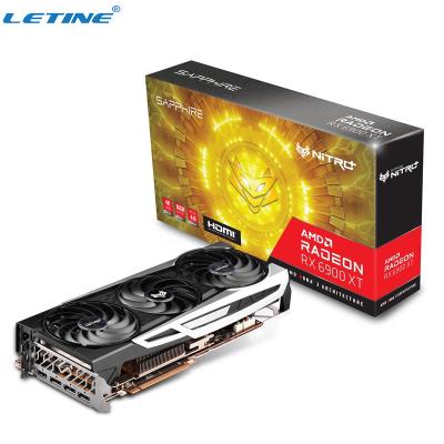 China Sapphire Nitro + Grafikkarte Radeon RX 6900 XT AMD Gpu-Bergmann Video Card 16GB 256 bissen DDR6 GPU für das Bergbau von ETH zu verkaufen