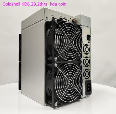 China goldshell KD6 hashrate 29.2Th/s from Goldshell mining Kadena algorithm for a power consumption of 2630W. for sale