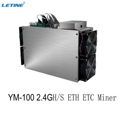 China YM-100 Asic ETH Miner Ethash Algorithm Crypto Ethereum Mining Machine 2400MH 2200M 2100M Blockchain Miner for sale