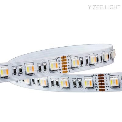 China 12mm RGB LED Strip SMD 5050 RGB CCT ajustable LED Strip luz multicolor en venta