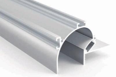 China Profil de aluminio de led semicírculo montado sin borde para iluminación de calas en venta