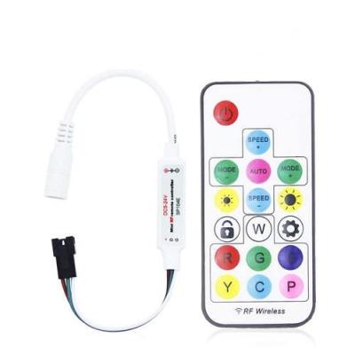 China 14 Keys Mini LED Strip Controller Rf Wireless Remote Led Controller For LED for sale