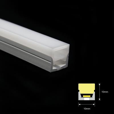 China 10*10mm de silicona de Neón cuadrado 3 lados de iluminación que emite Ra90 IP67 impermeable de Neón de luz de la franja en venta