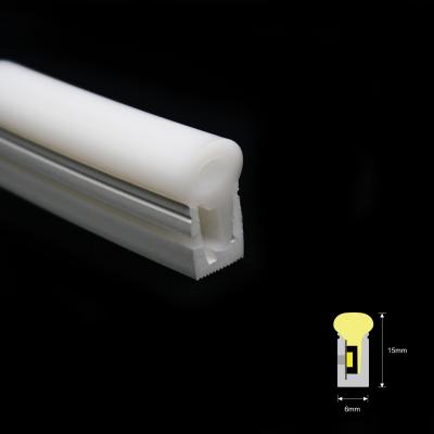 China 6*15mm LED Neon Flex Gekrompen vorm IP65 IP67 Flexible LED Silicone Light Strip Te koop