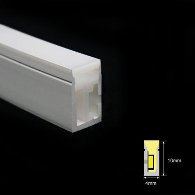 China 4 * 10 mm de silicona delgada Neon Strip Ra90 24V Bend lateral IP67 exterior LED luz de cuerda de neón en venta