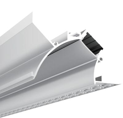 China 70 * 57mm hacia arriba hacia abajo Perfil de aluminio LED de pared seca indirecta para diseño de iluminación de cala en venta