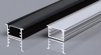 中国 18.5*8.8mm Edge Anodized Led Aluminum Channel With Trim Led Strip Light 販売のため