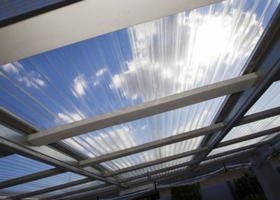 China Multipurpose Clear Plastic Roofing Panels Transparent UV Proof Heatproof for sale