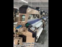 High Speed Double Nozzle Air Jet Weaving Machine Loom Fabric Dobby Shedding 3.5kw