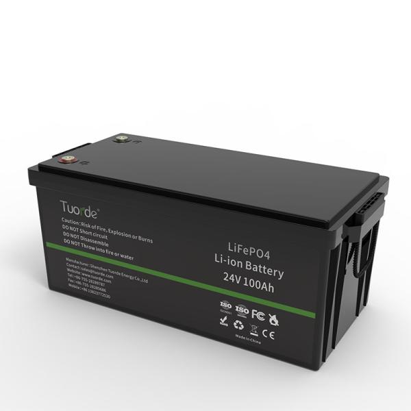 Quality 24V 25.6V 100Ah Rechargeable Lithium Deep Cycle Battery lead acid replacement for sale