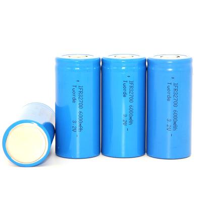China 6000mAh Rechargeable Lithium Ion Cell Cylindrical 32mm X 70mm 32700 5C Discharge for sale