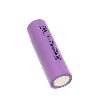 China 3.7V 5000mAh Rechargeable Lithium Ion Cell , 21mm * 70mm Lithium Iron Batteries 2C Discharge for sale