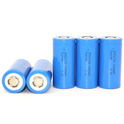 China Energy Efficient 32700 Battery Cell , 6300mAh LiFePo4 Battery Cell For Electric Tools for sale