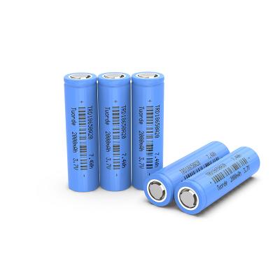 China UN38.3 Lithium 18650 Rechargeable Battery , BMS 2000mAh Lithium Battery for sale