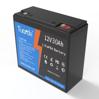 Chine Remplacement d'acide de plomb à cycle profond Batterie Lifepo4 12V 30Ah Stockage d'énergie AGV à vendre