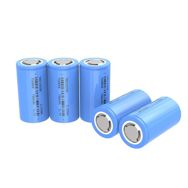 Quality High Discharge Cylindrical Li Ion Battery , 700mah Rechargeable 18350 Lithium for sale