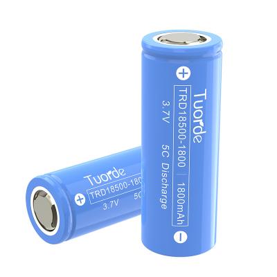 China 18500 1800mAh 5C bateria de lítio de descarga célula cilíndrica à venda